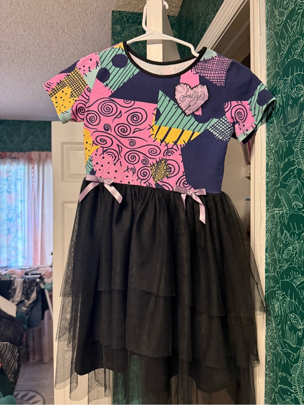 Disney The Nightmare Before Christmas Sally Cotton Tutu Dress size L 10/12